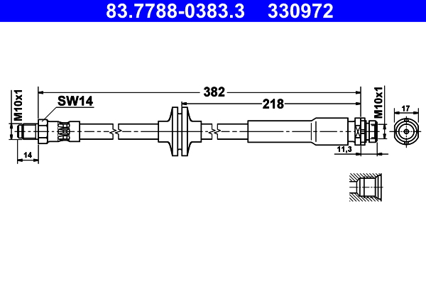 ATE 83.7788-0383.3 Bremsschlauch