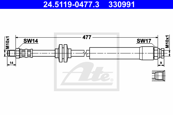 ATE 24.5119-0477.3 Brzdová...