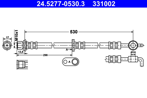 ATE 24.5277-0530.3 Bremsschlauch