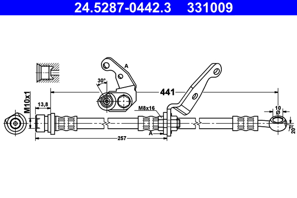 ATE 24.5287-0442.3 Bremsschlauch