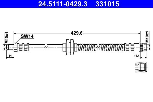 ATE 24.5111-0429.3 Bremsschlauch