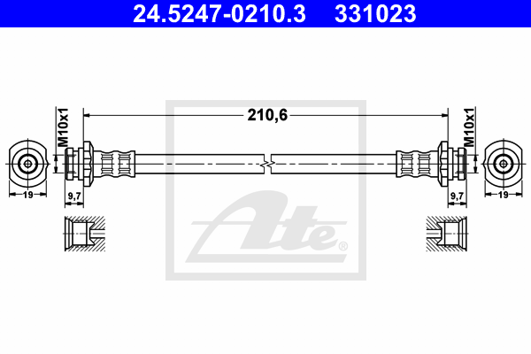 ATE 24.5247-0210.3 Brzdová...