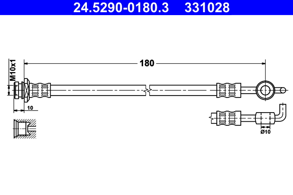 ATE 24.5290-0180.3 Bremsschlauch