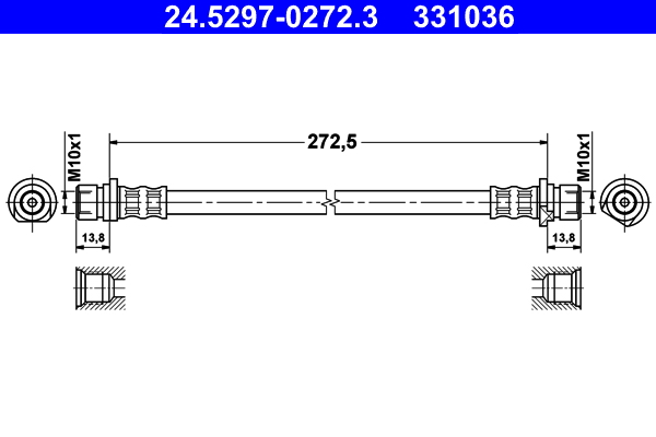 ATE 24.5297-0272.3 Bremsschlauch