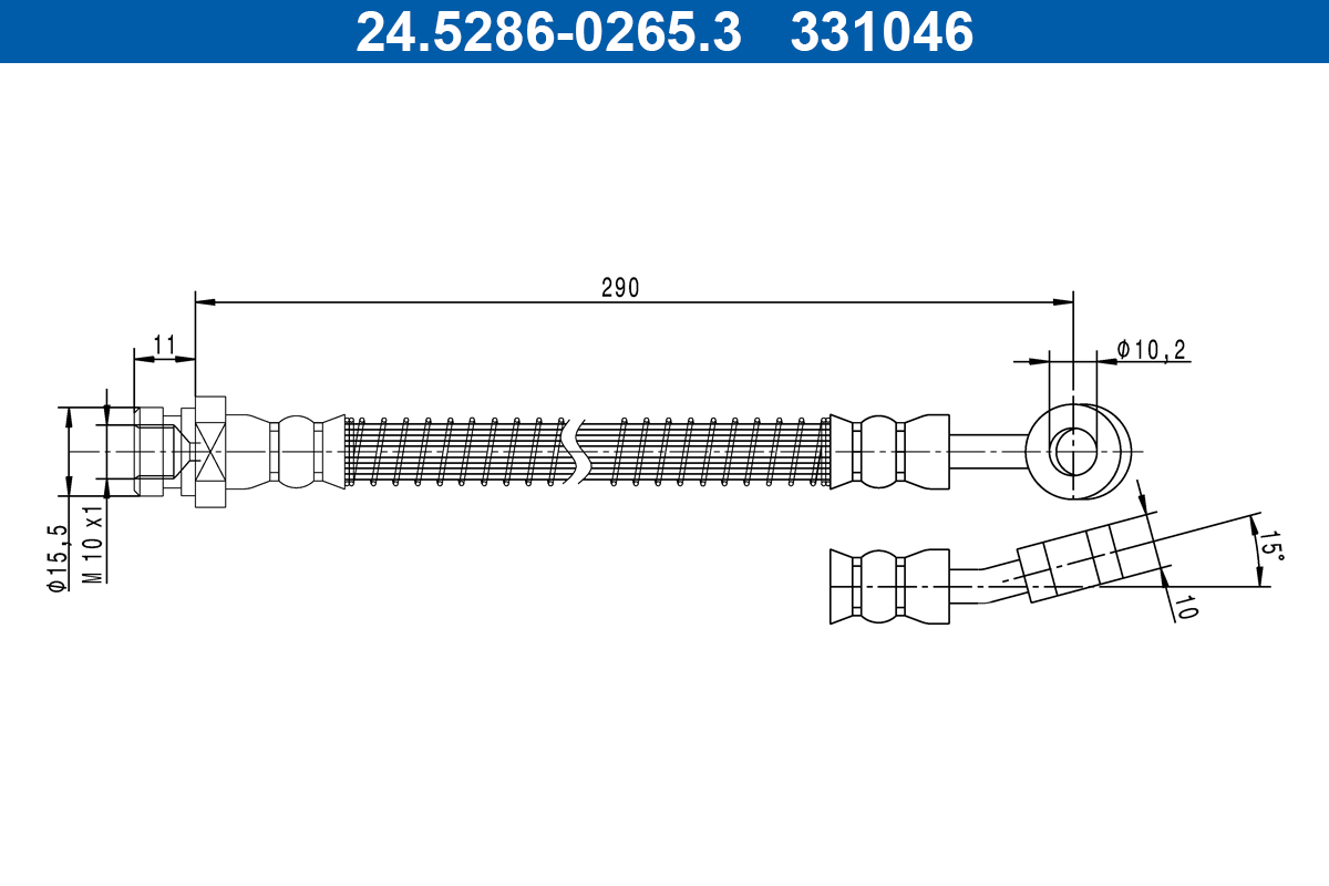 ATE 24.5286-0265.3 спирачен...