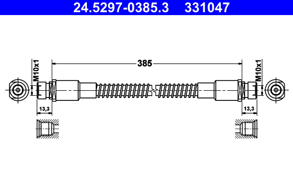 ATE 24.5297-0385.3 Bremsschlauch