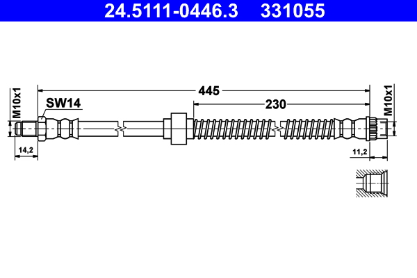 ATE 24.5111-0446.3 Bremsschlauch