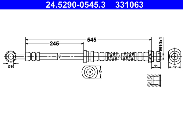 ATE 24.5290-0545.3 Bremsschlauch