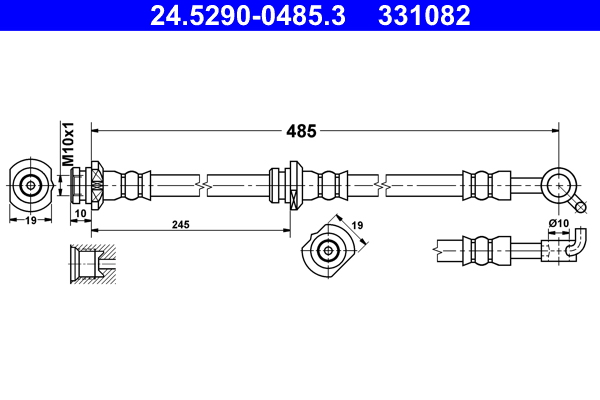 ATE 24.5290-0485.3 Bremsschlauch