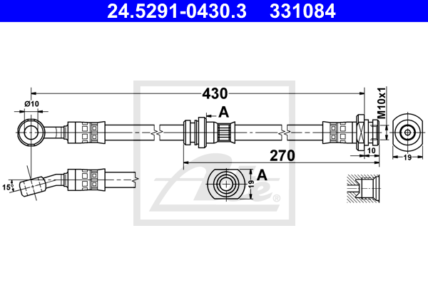 ATE 24.5291-0430.3 Brzdová...