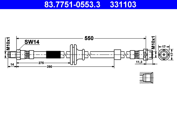 ATE 83.7751-0553.3 спирачен...
