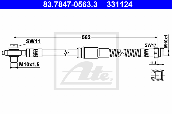 ATE 83.7847-0563.3 Brzdová...