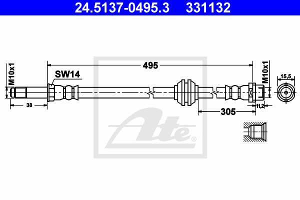 ATE 24.5137-0495.3 Brzdová...