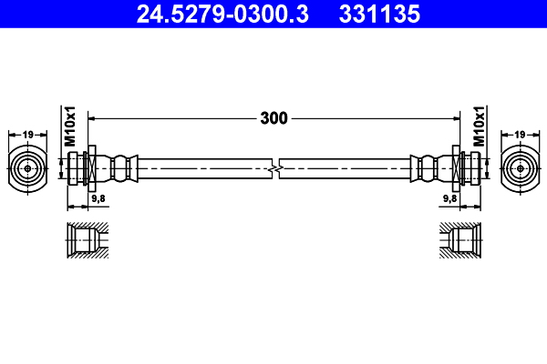 ATE 24.5279-0300.3 Bremsschlauch