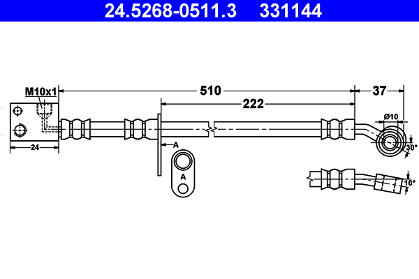 ATE 24.5268-0511.3 Bremsschlauch