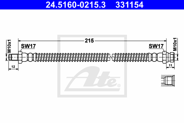 ATE 24.5160-0215.3 Brzdová...