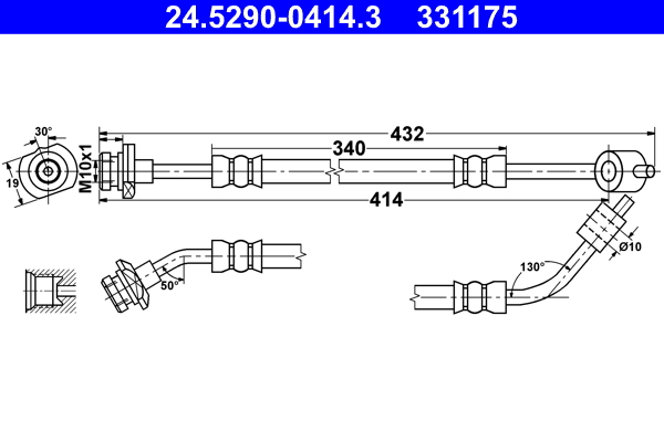 ATE 24.5290-0414.3 Bremsschlauch