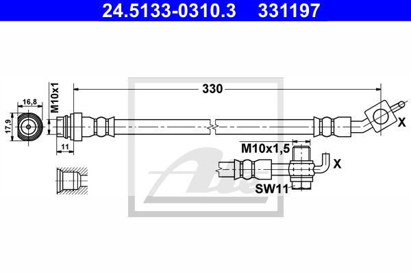 ATE 24.5133-0310.3 Brzdová...