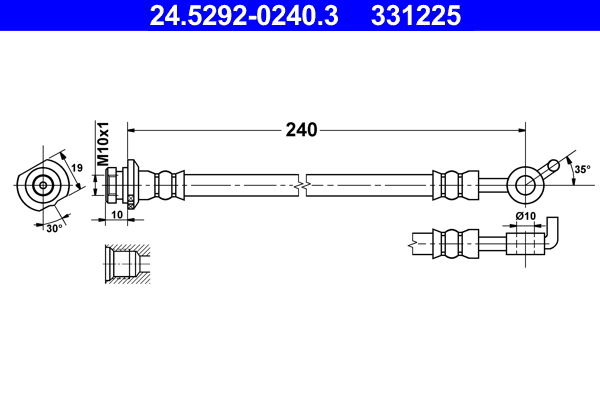 ATE 24.5292-0240.3 Bremsschlauch