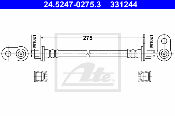 ATE 24.5247-0275.3 Brzdová...