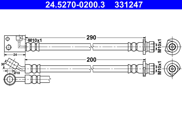 ATE 24.5270-0200.3 Bremsschlauch