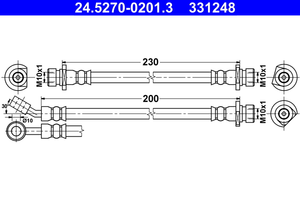 ATE 24.5270-0201.3 Bremsschlauch