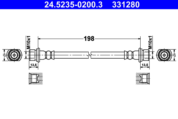 ATE 24.5235-0200.3 Bremsschlauch