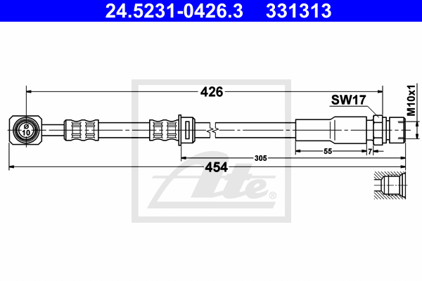 ATE 24.5231-0426.3 Brzdová...