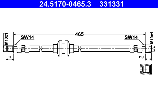 ATE 24.5170-0465.3 Bremsschlauch