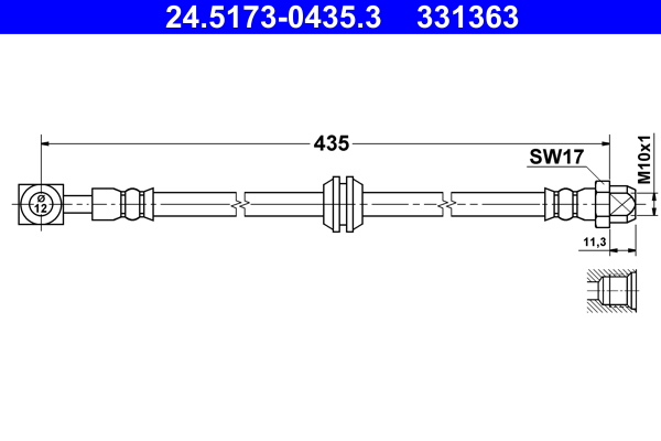 ATE 24.5173-0435.3 Bremsschlauch