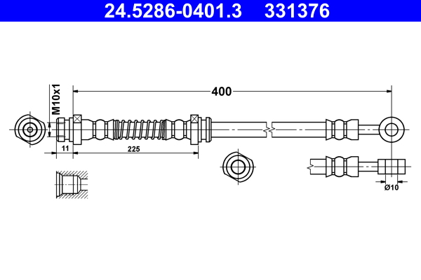ATE 24.5286-0401.3 Bremsschlauch