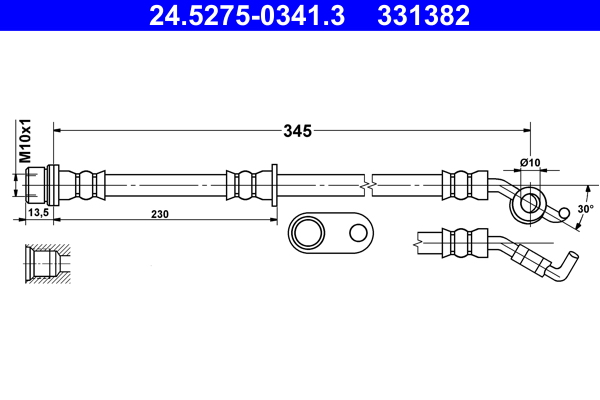 ATE 24.5275-0341.3 Bremsschlauch