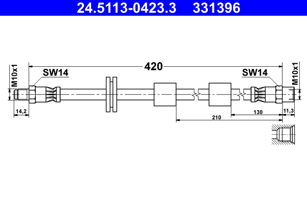 ATE 24.5113-0423.3 Bremsschlauch