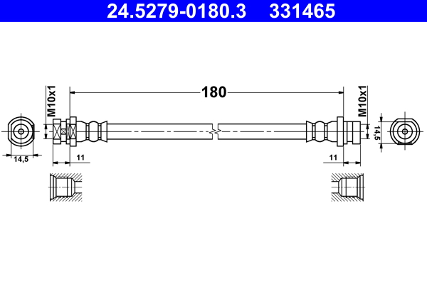 ATE 24.5279-0180.3 Bremsschlauch