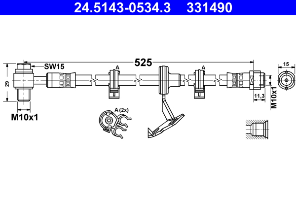 ATE 24.5143-0534.3 спирачен...