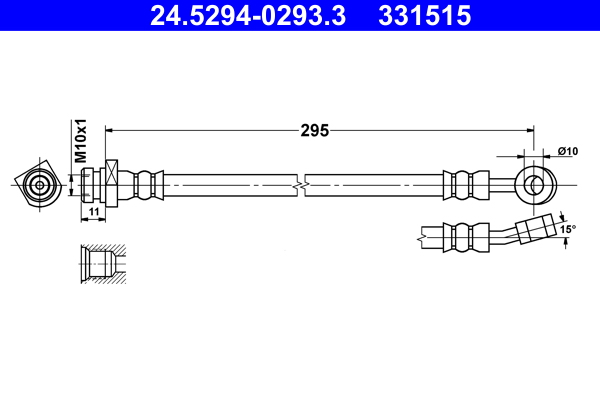 ATE 24.5294-0293.3 Bremsschlauch