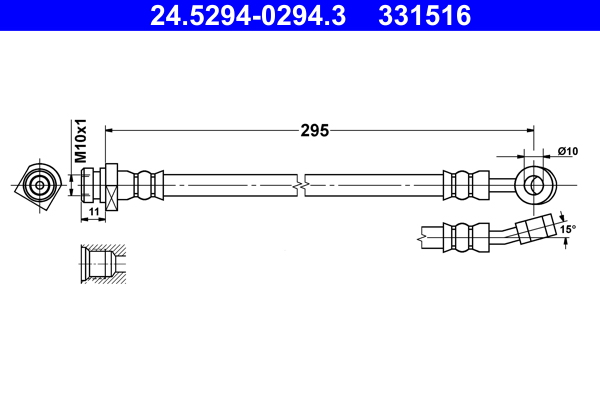 ATE 24.5294-0294.3 Bremsschlauch