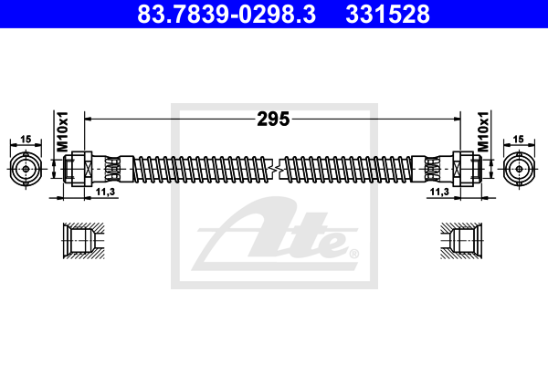 ATE 83.7839-0298.3 fékcső