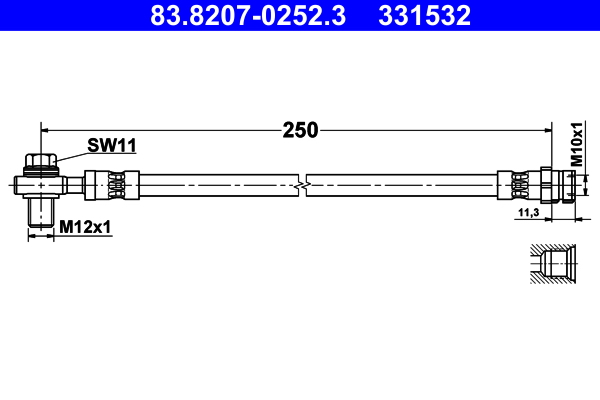 ATE 83.8207-0252.3 Brake...