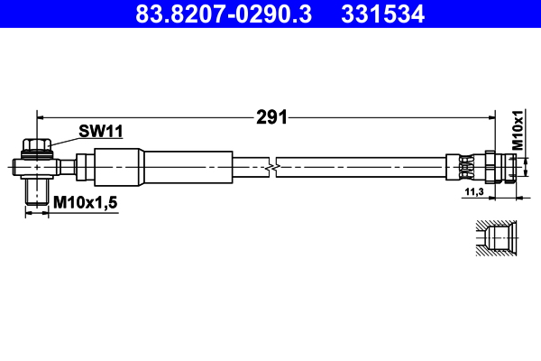 ATE 83.8207-0290.3 спирачен...