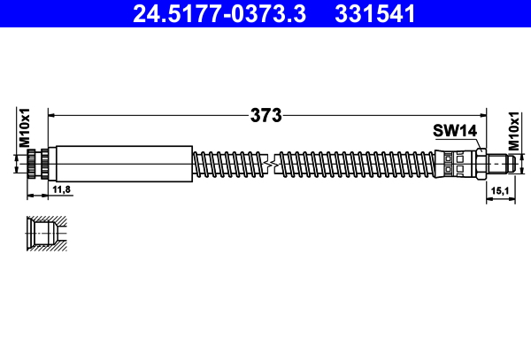 ATE 24.5177-0373.3 Bremsschlauch