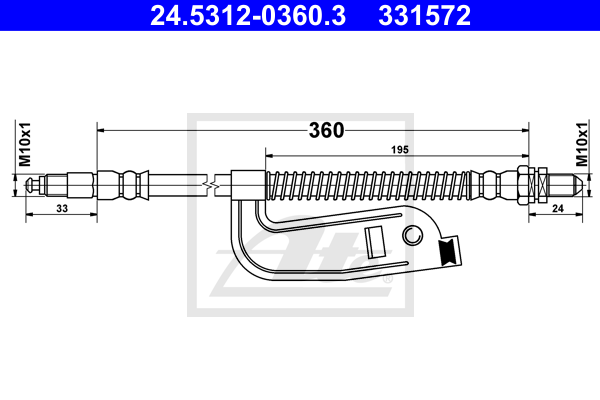 ATE 24.5312-0360.3 Brzdová...