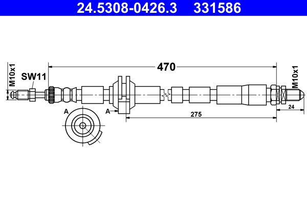 ATE 24.5308-0426.3 Bremsschlauch