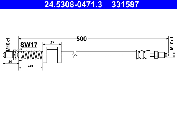 ATE 24.5308-0471.3 Bremsschlauch