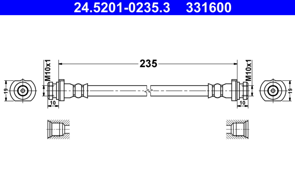 ATE 24.5201-0235.3 Bremsschlauch