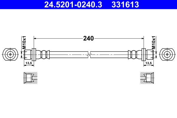 ATE 24.5201-0240.3 Bremsschlauch
