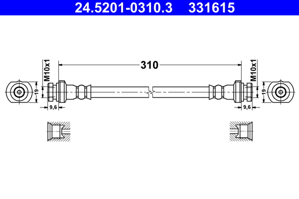 ATE 24.5201-0310.3 Bremsschlauch