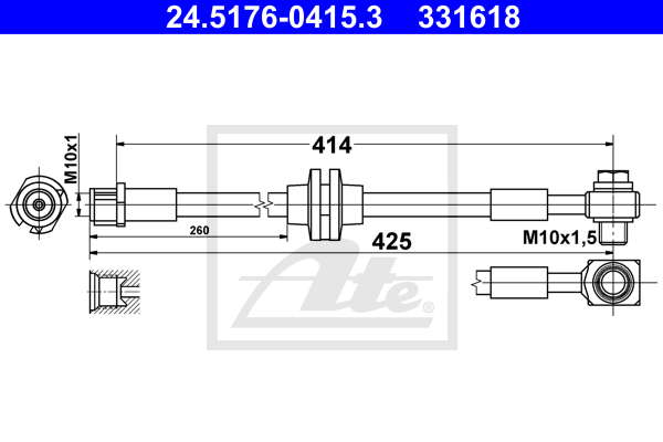 ATE 24.5176-0415.3 Brzdová...