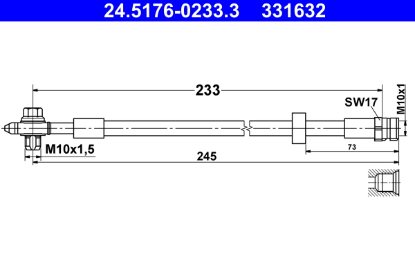 ATE 24.5176-0233.3 спирачен...