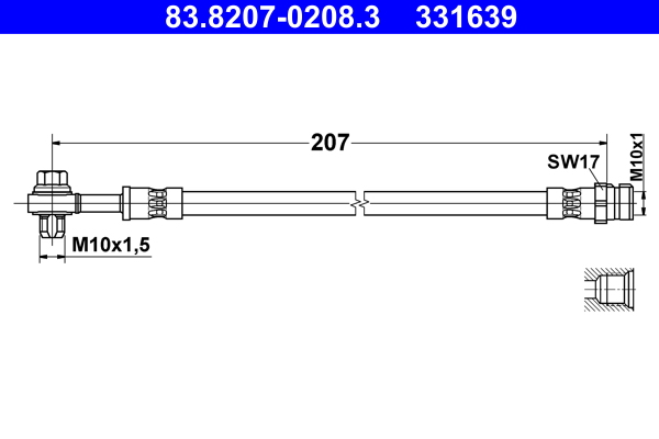 ATE 83.8207-0208.3 Brake...